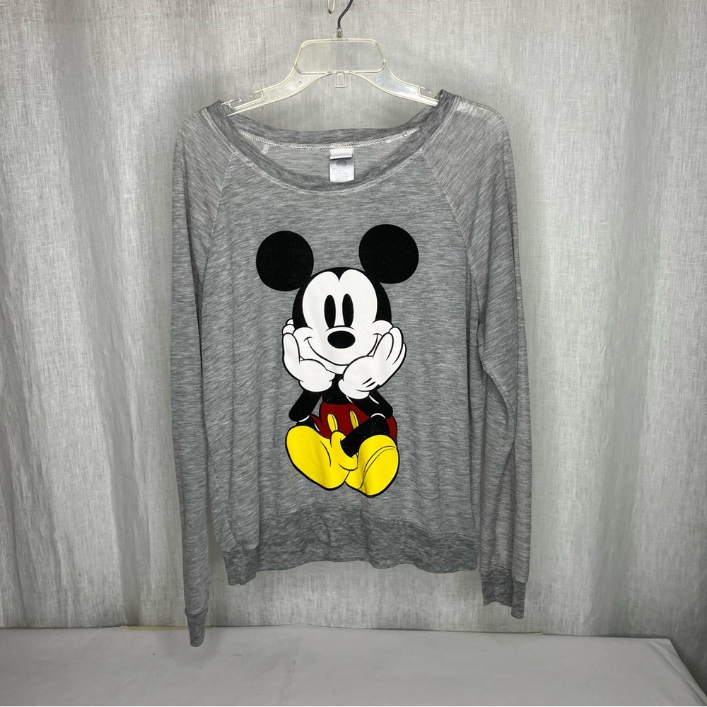 Gray Mickey Mouse long sleeve shirt